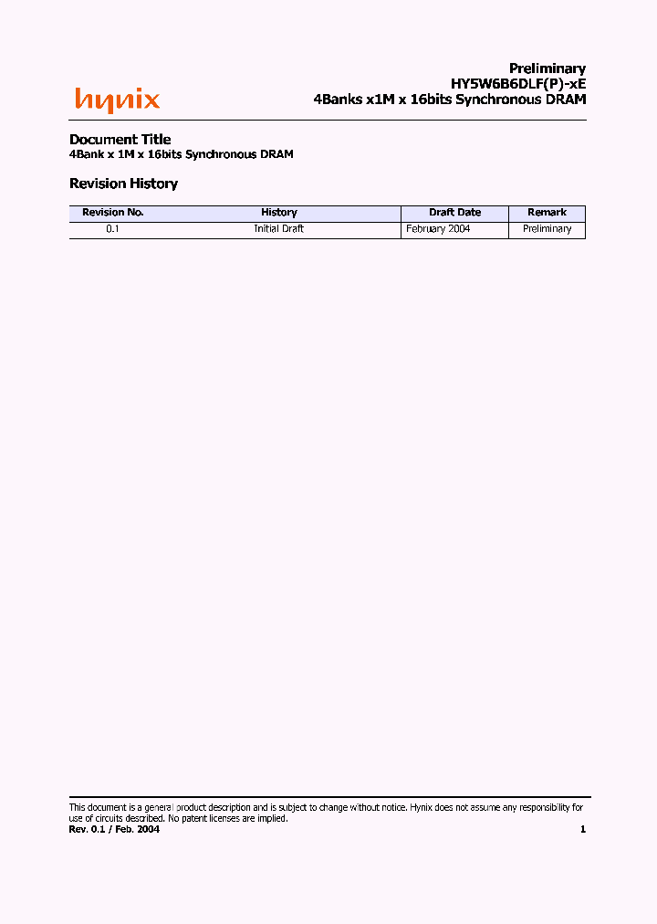 HY5W6B6DLF_413687.PDF Datasheet