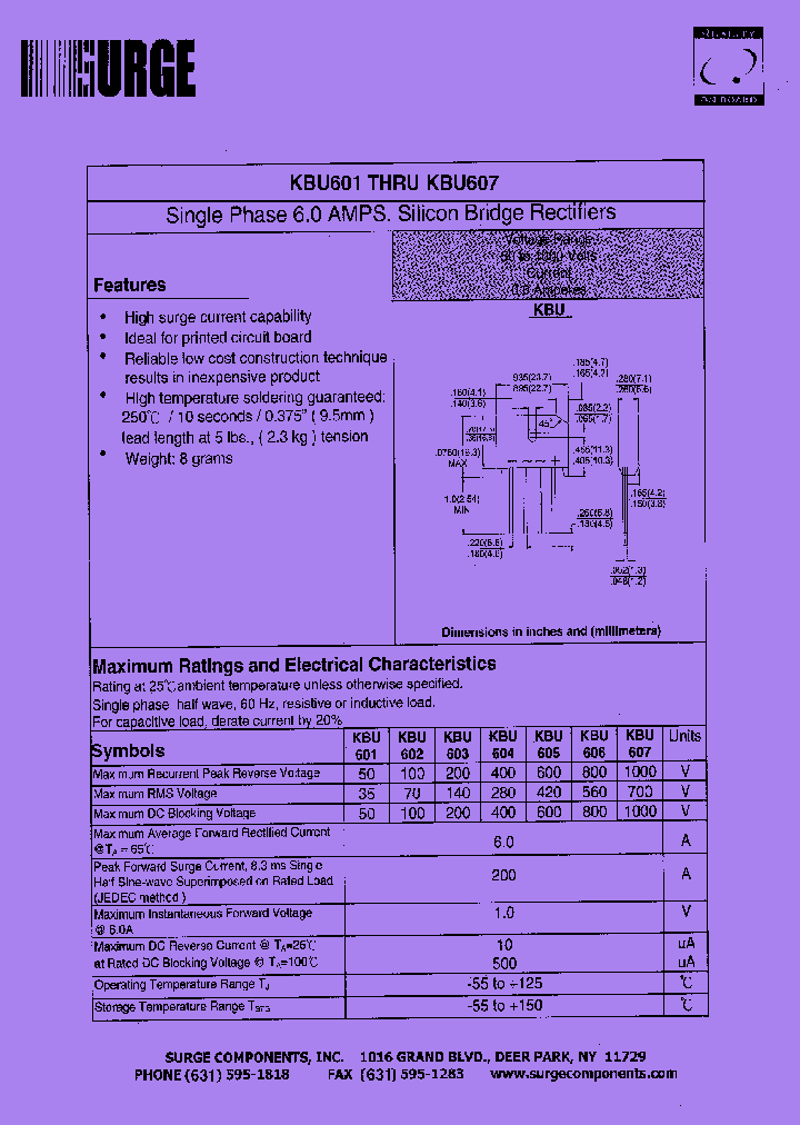 KBU603_430753.PDF Datasheet