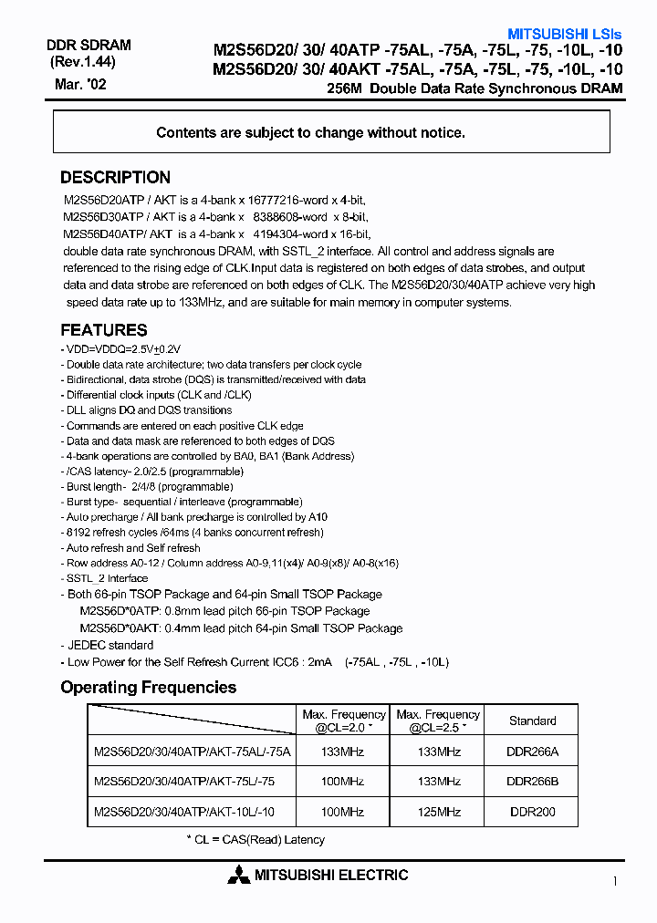 M2S56D40ATP-75L_390019.PDF Datasheet