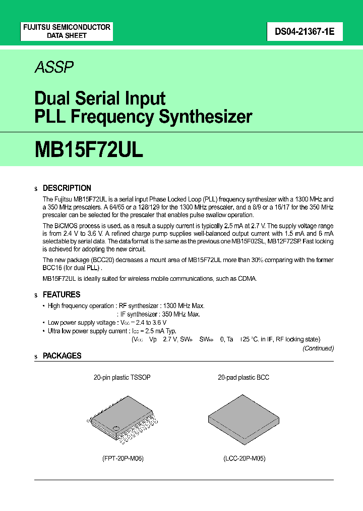 MB15F72UL_412627.PDF Datasheet