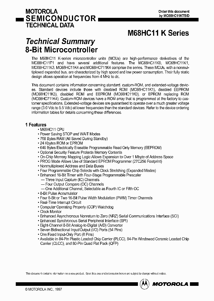 MC68HC711K4CFN4_414715.PDF Datasheet