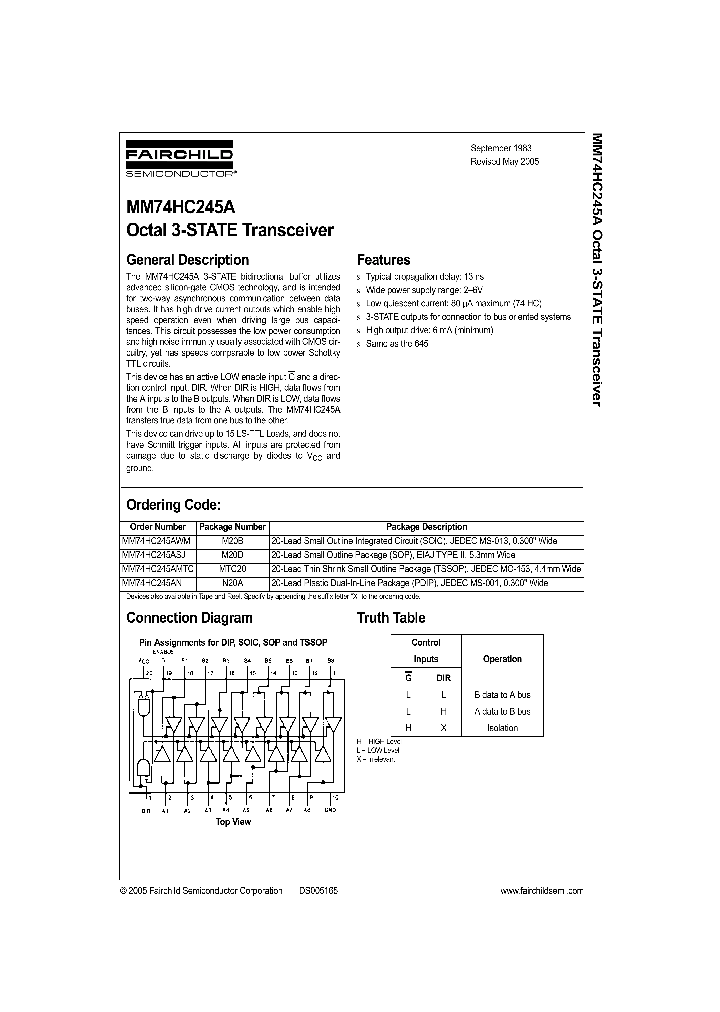 MM74HC245AWMX_391173.PDF Datasheet