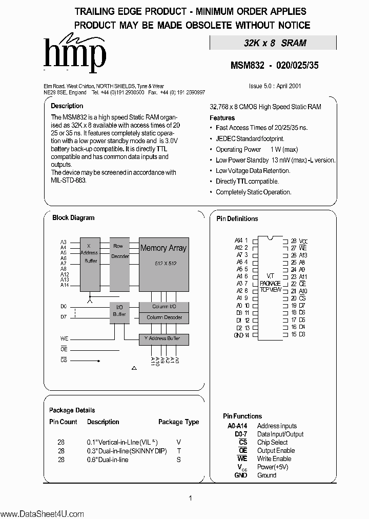 MSM832_395014.PDF Datasheet