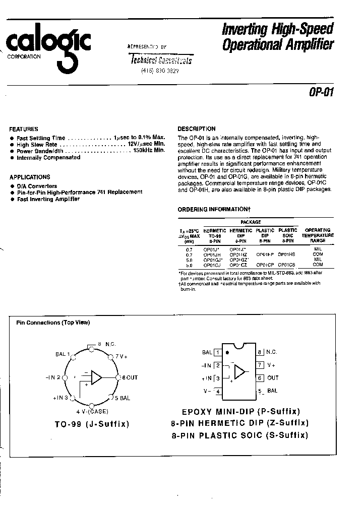 OP01_429725.PDF Datasheet