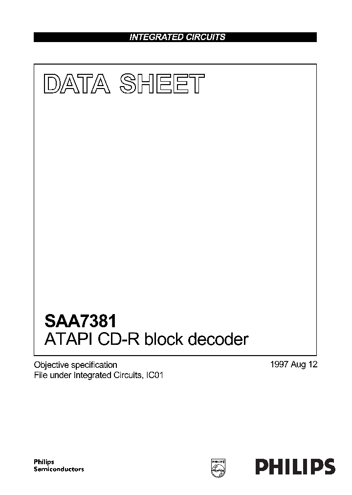 SAA7381_166893.PDF Datasheet