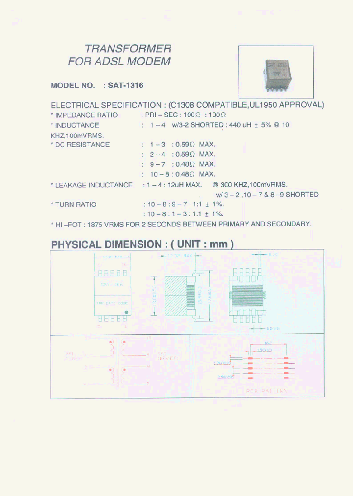 SAT-1316_409079.PDF Datasheet