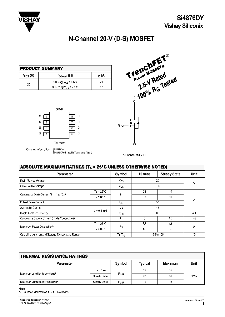 SI4876DY-T1_426586.PDF Datasheet