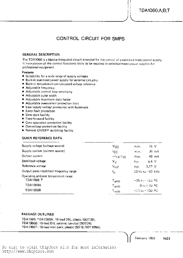 TDA1060_398253.PDF Datasheet