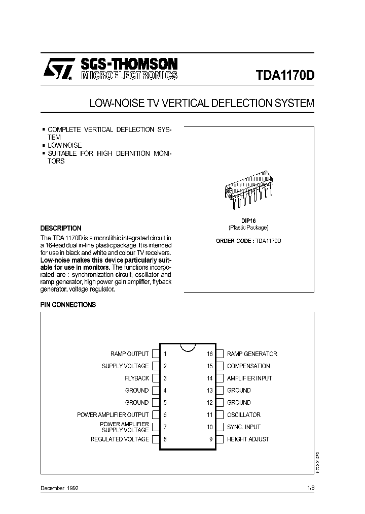 TDA1170D_415307.PDF Datasheet