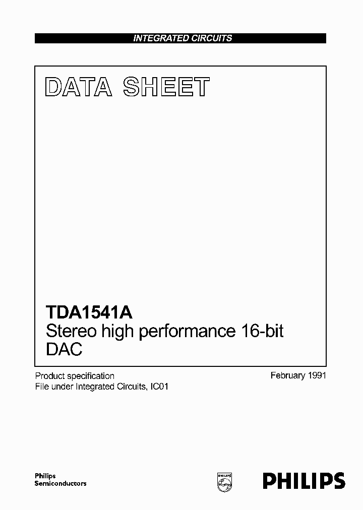 TDA1541A_397770.PDF Datasheet