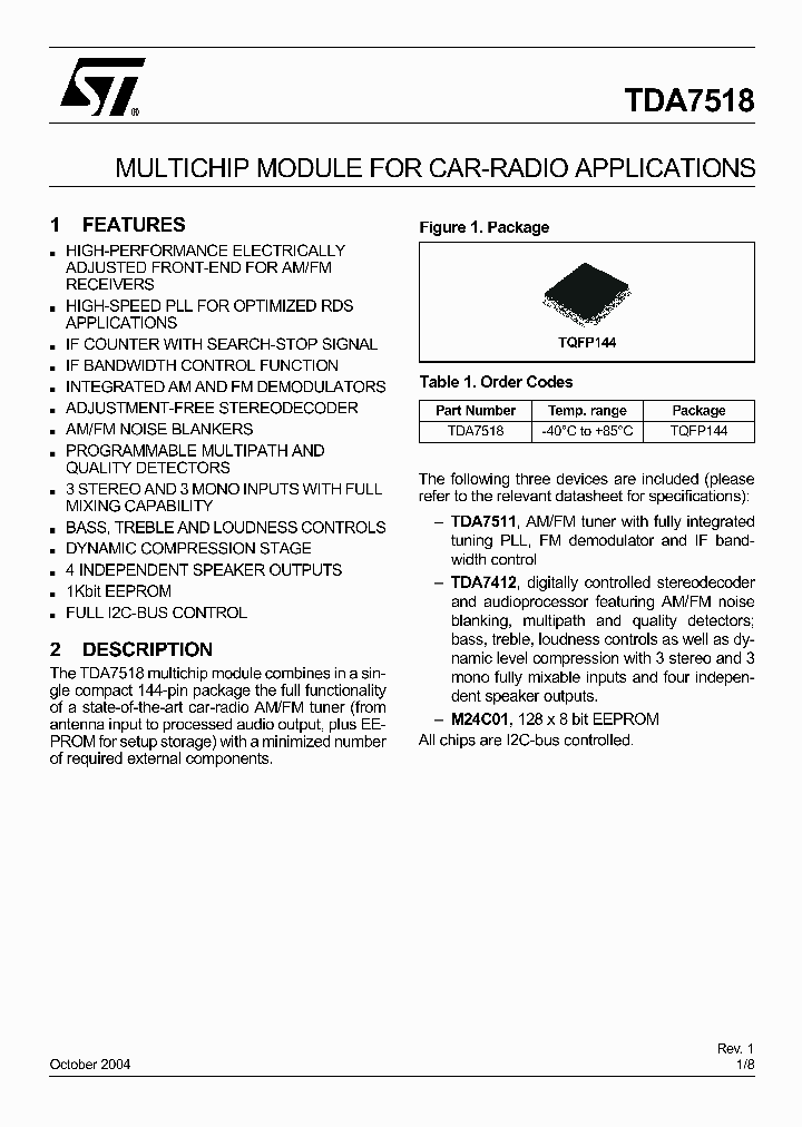 TDA7518_400513.PDF Datasheet