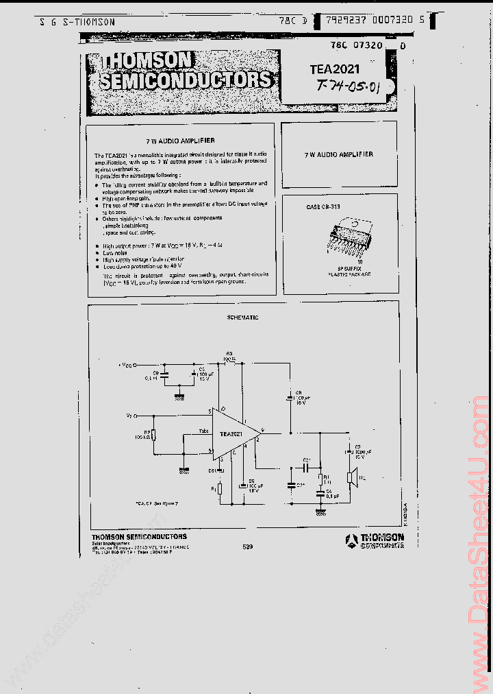 TEA2021_409753.PDF Datasheet