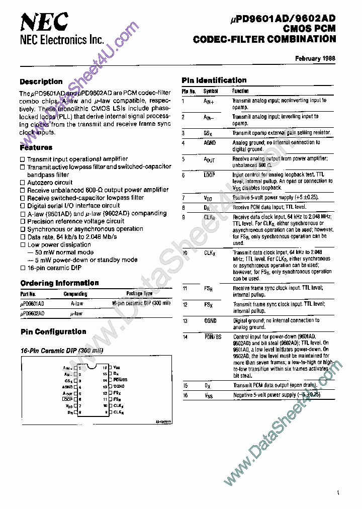 UPD9601AD_399797.PDF Datasheet