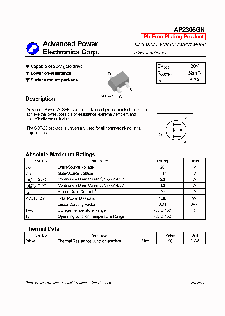 AP2306GN_444059.PDF Datasheet