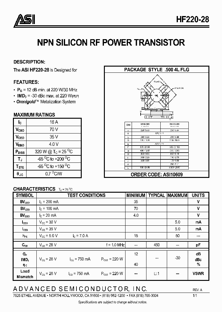 ASI10609_132509.PDF Datasheet