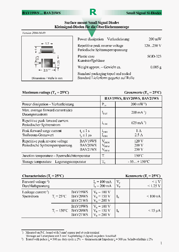 BAV20WS_466578.PDF Datasheet