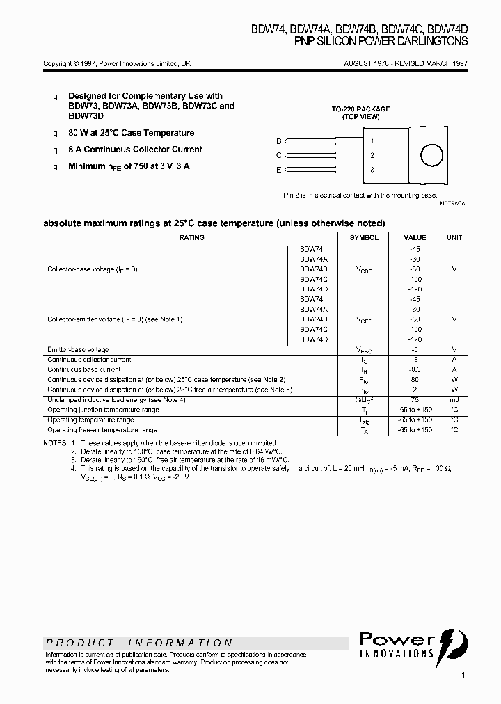 BDW74D_438547.PDF Datasheet