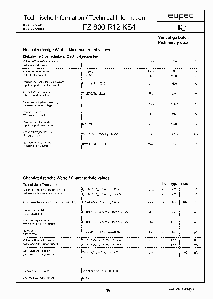 FZ800R12KS4_436919.PDF Datasheet