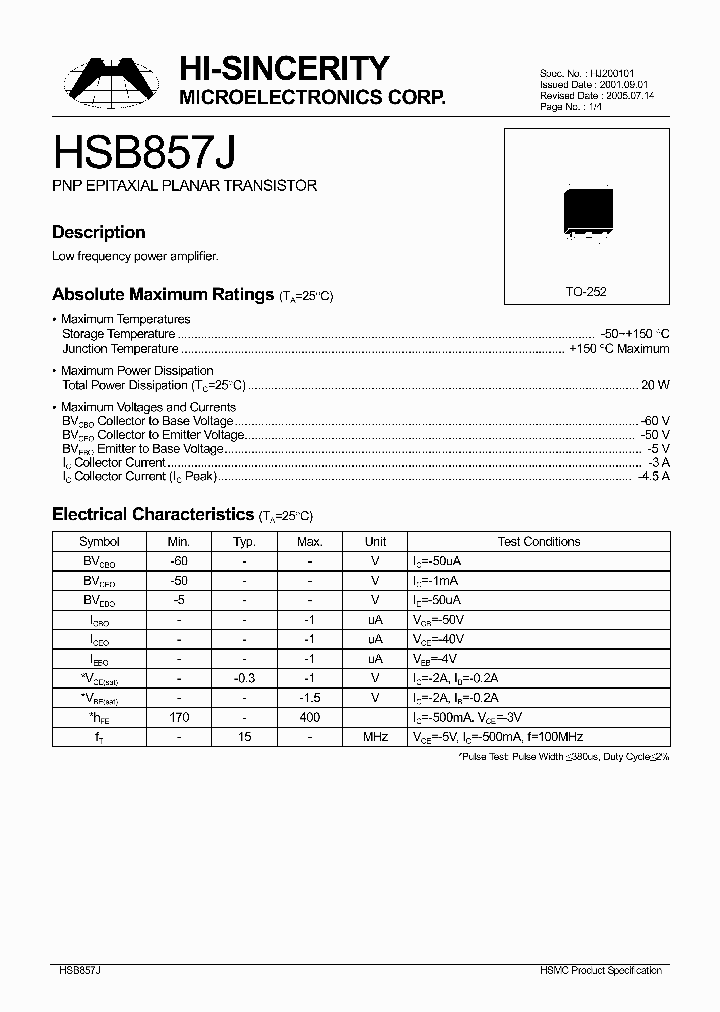 HSB857J_469441.PDF Datasheet