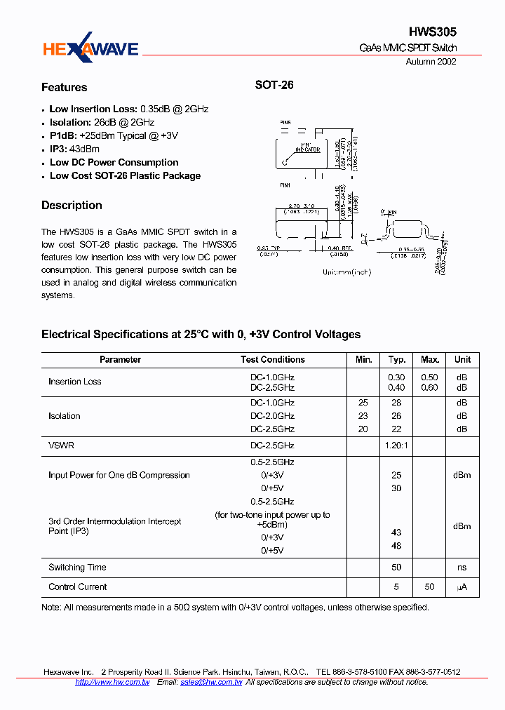 HWS305_473717.PDF Datasheet