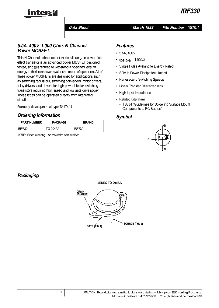 IRF330_444385.PDF Datasheet