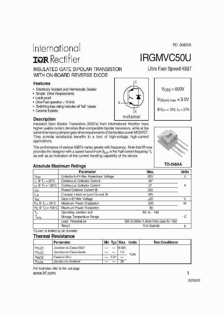 IRGMVC50U_484717.PDF Datasheet