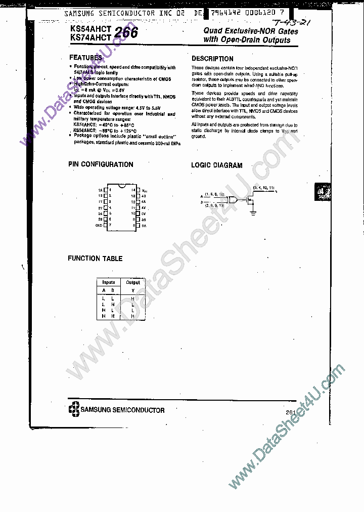 KS74AHCT266_443075.PDF Datasheet