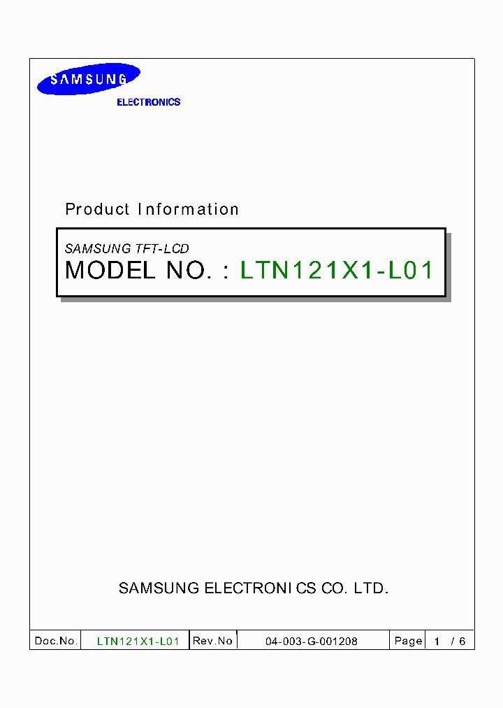 LTN121X1-L01_474924.PDF Datasheet