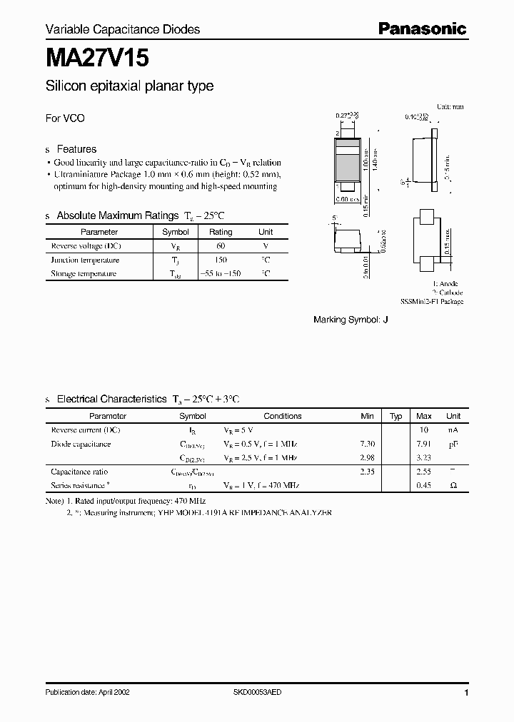 MA27V15_461014.PDF Datasheet