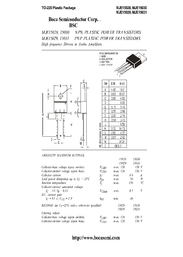 MJE15028_439476.PDF Datasheet