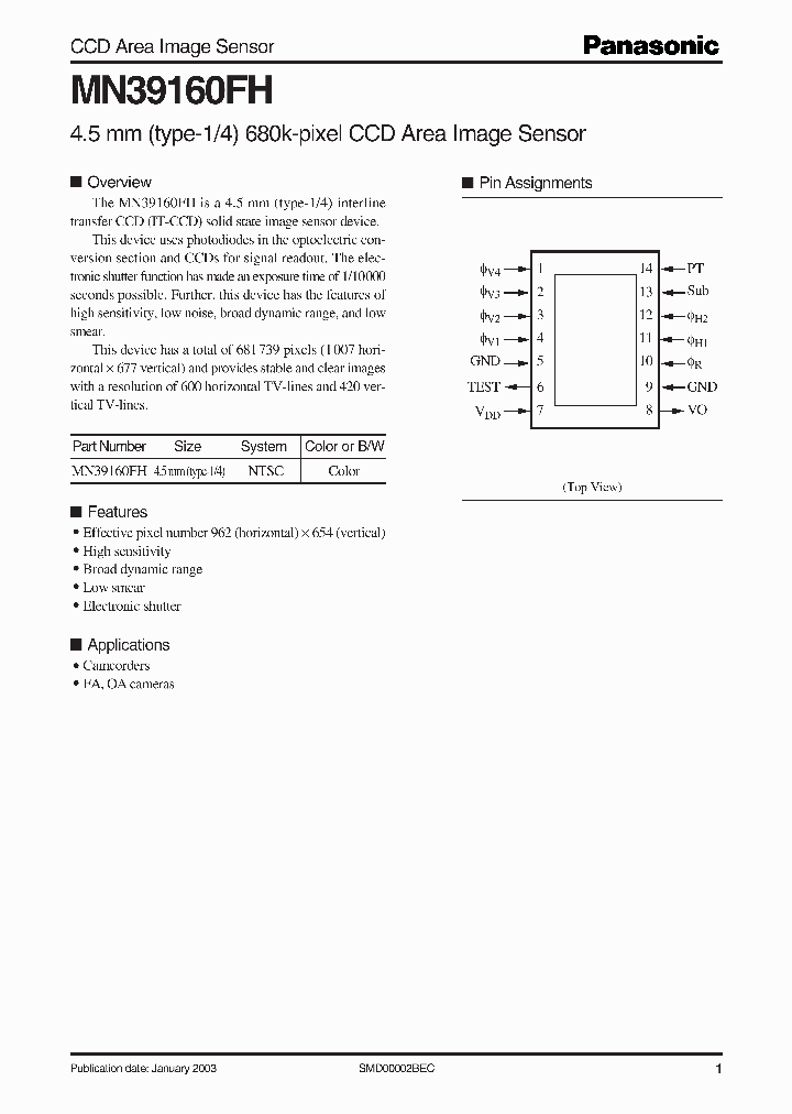 MN39160FH_486532.PDF Datasheet