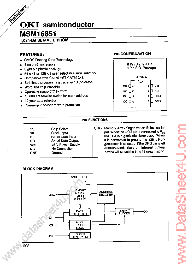 MSM16851_443404.PDF Datasheet