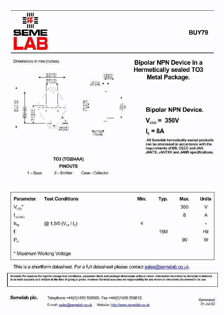 SFBUY79_477867.PDF Datasheet