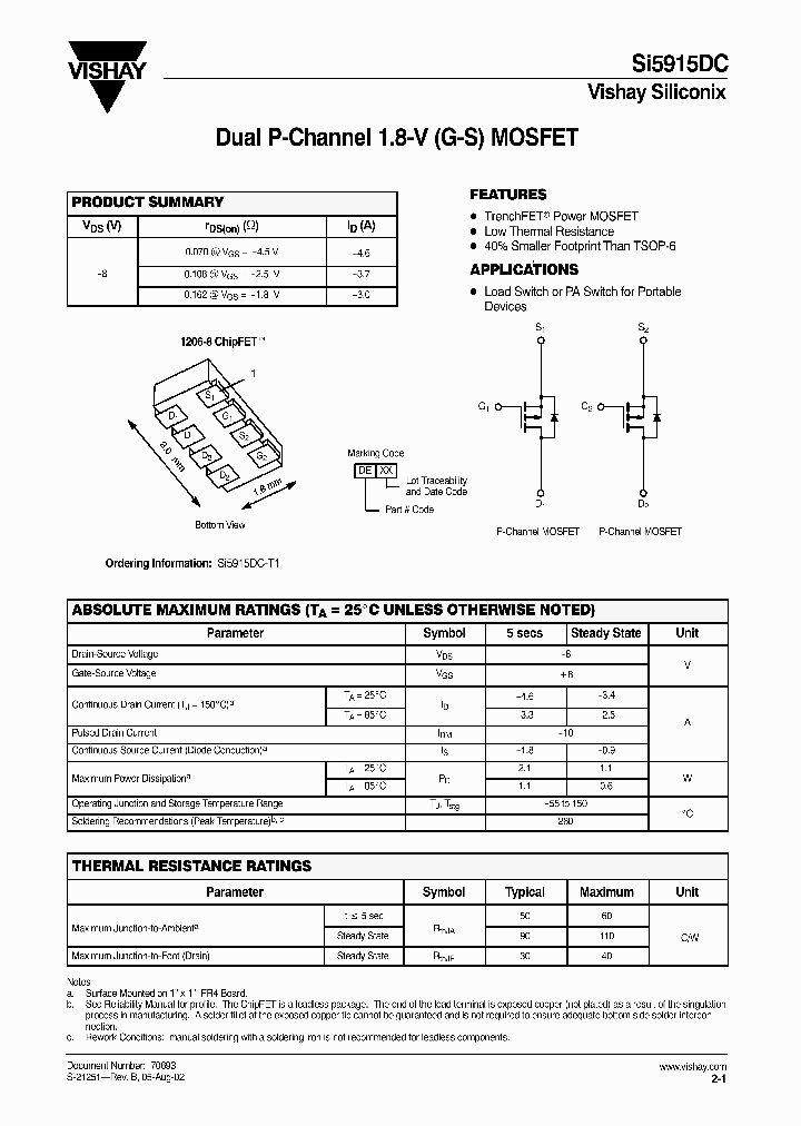 SI5915DC_467226.PDF Datasheet