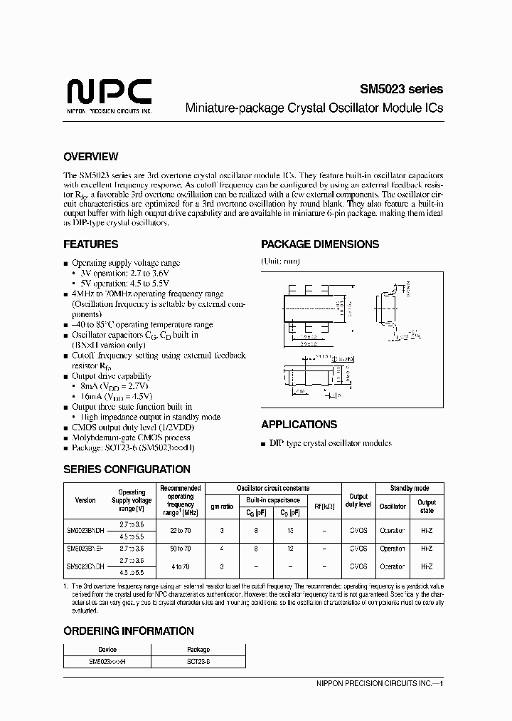 SM5023_35313.PDF Datasheet
