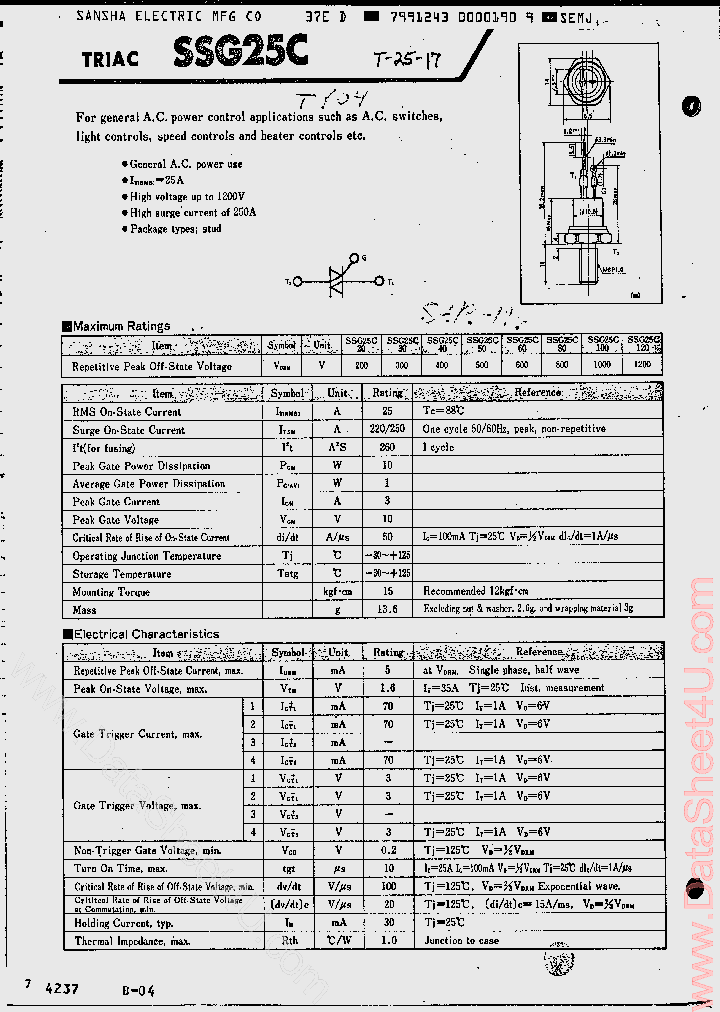 SSG25C60_468055.PDF Datasheet