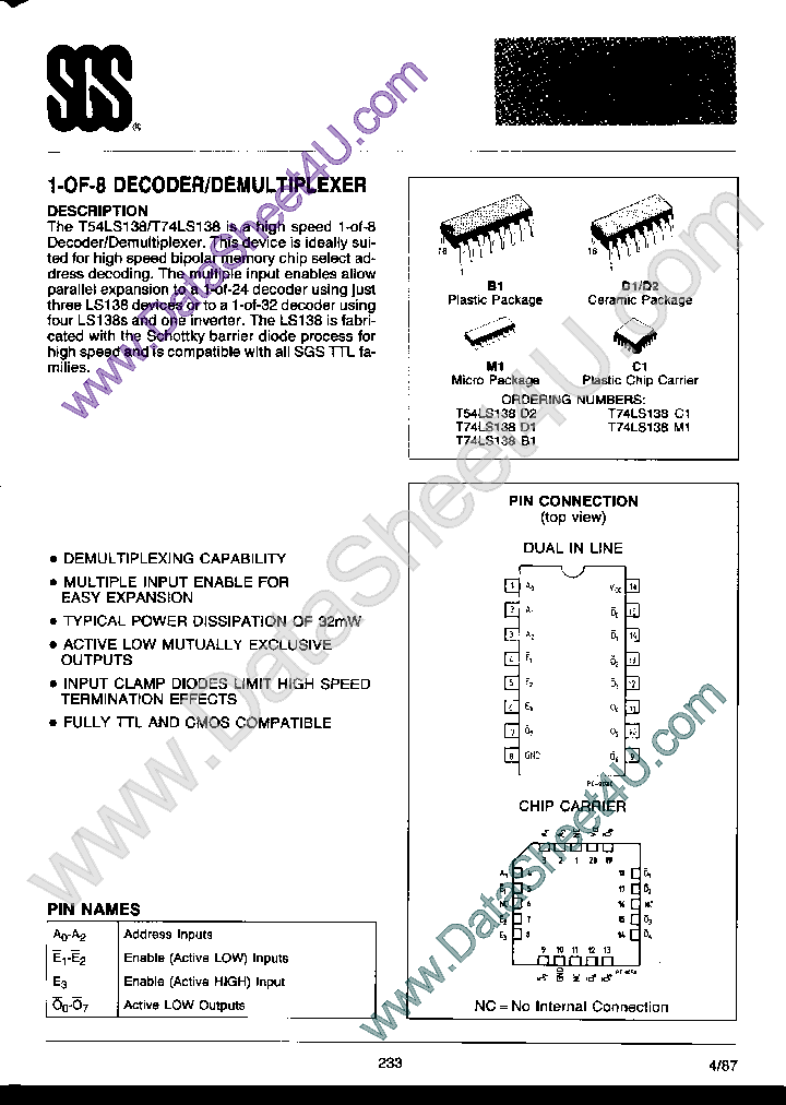 T74LS138_448895.PDF Datasheet