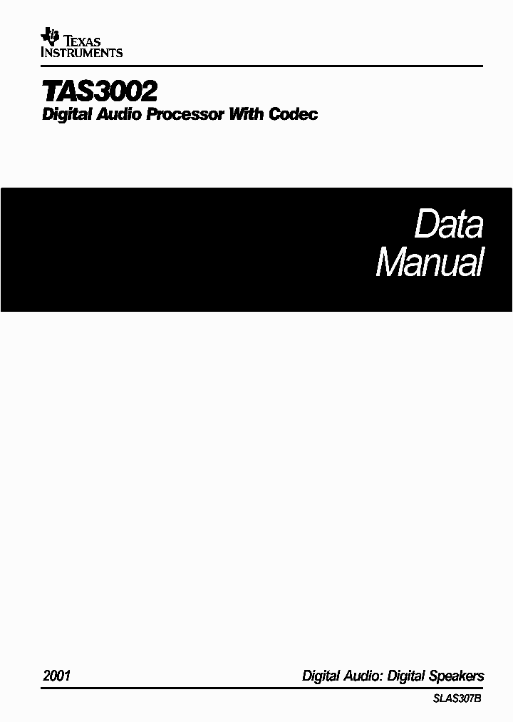 TAS3002_485462.PDF Datasheet