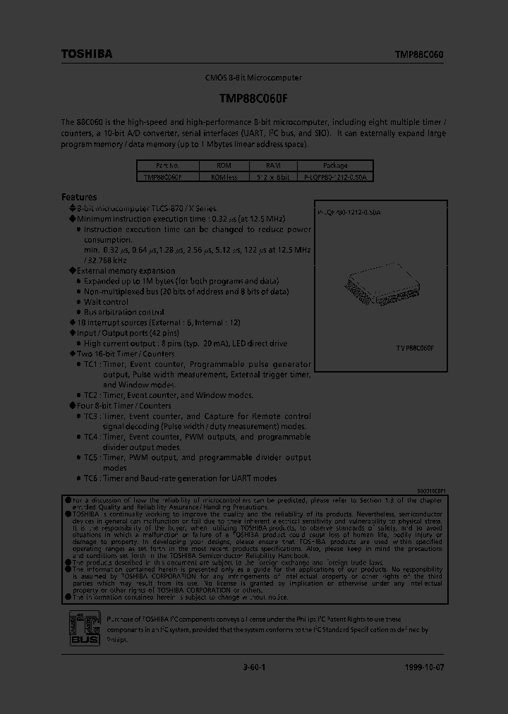 TMP88C060F_444594.PDF Datasheet