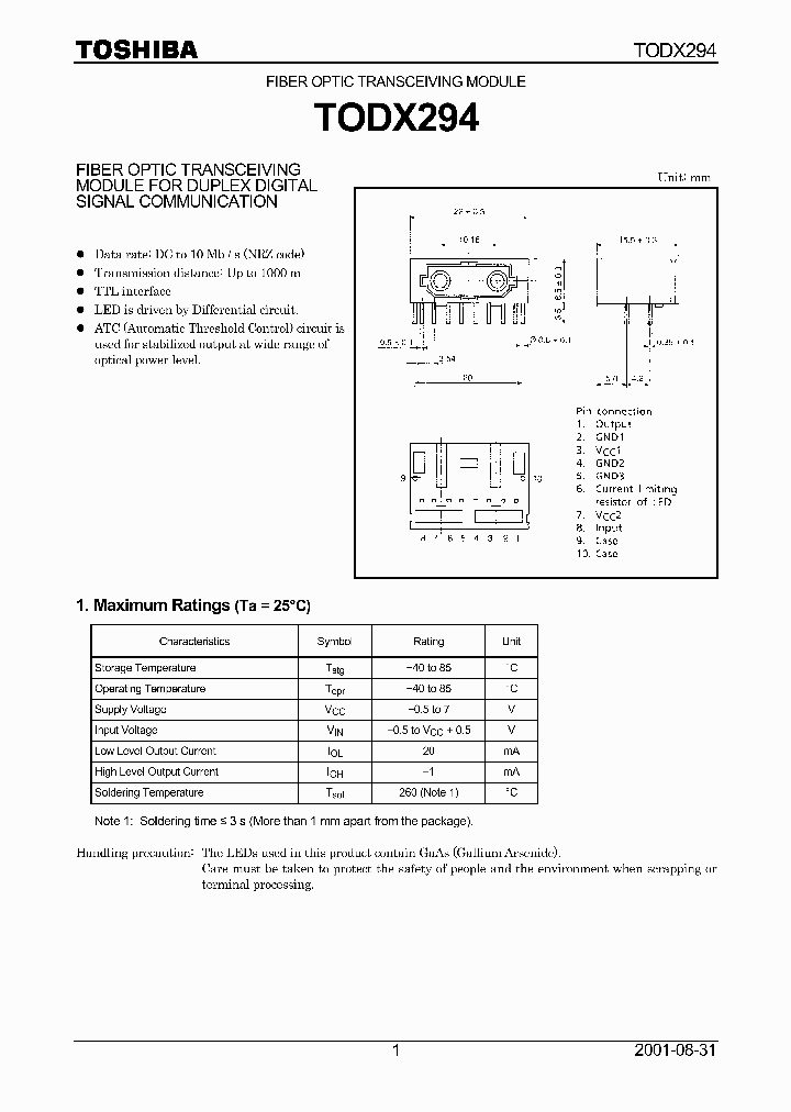 TODX294_438161.PDF Datasheet