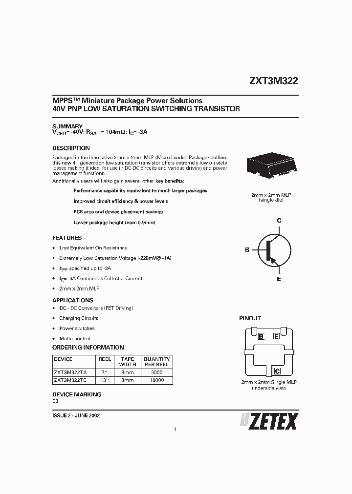 ZXT3M322_445419.PDF Datasheet