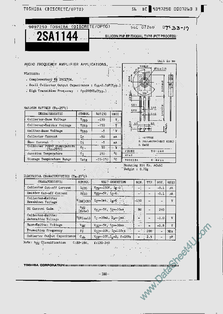 2SA1144_535907.PDF Datasheet