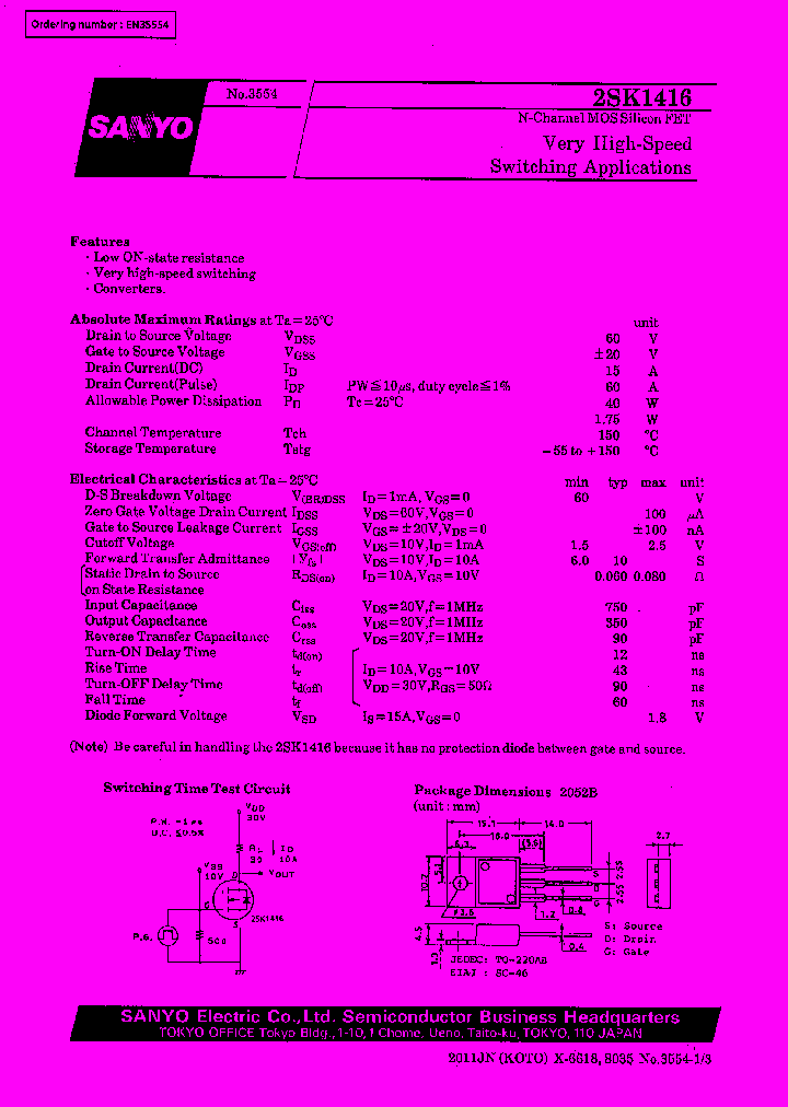 2SK1416_495565.PDF Datasheet