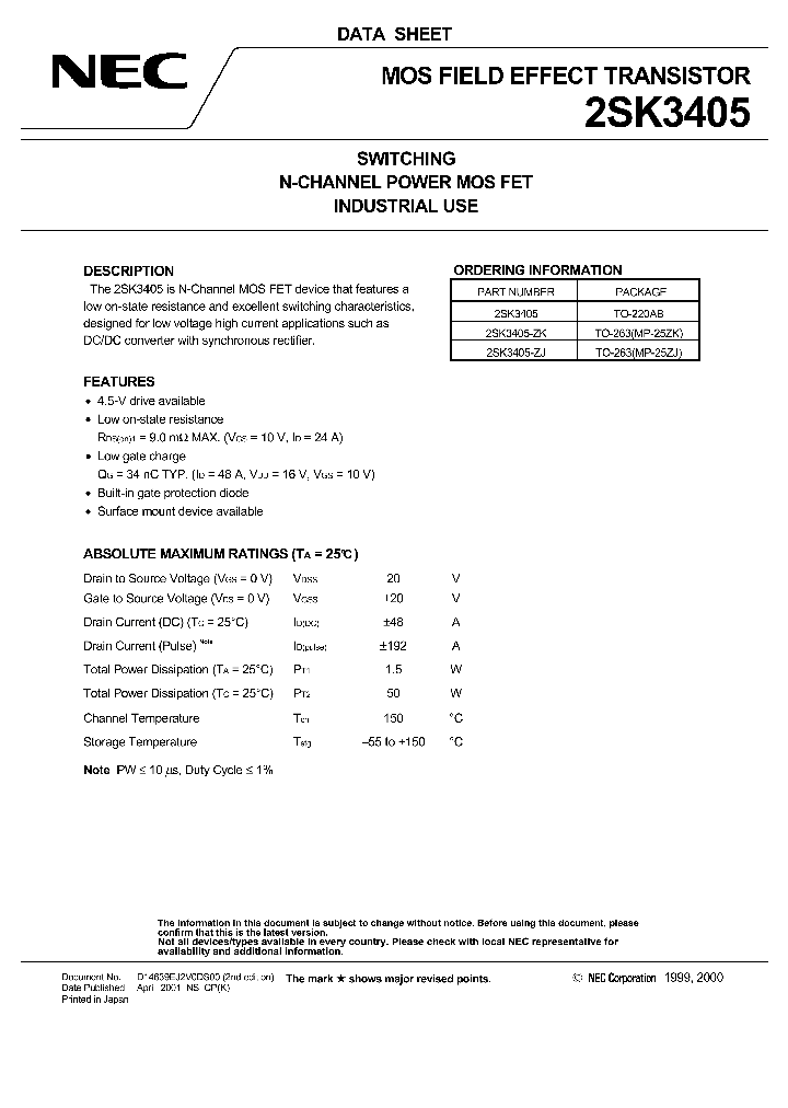 2SK3405_554589.PDF Datasheet