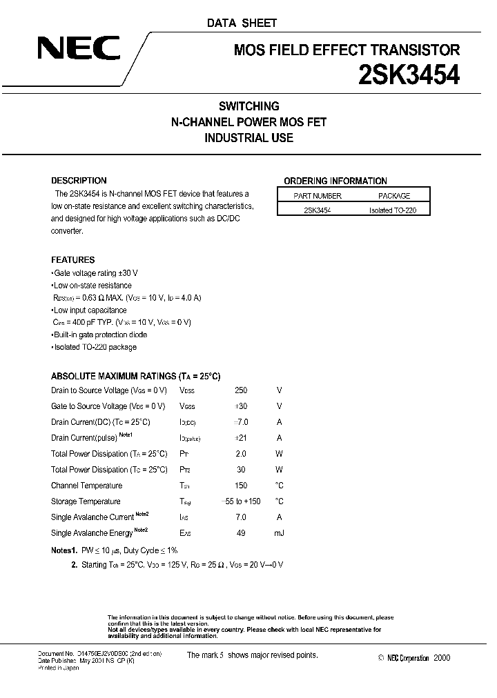 2SK3454_488573.PDF Datasheet