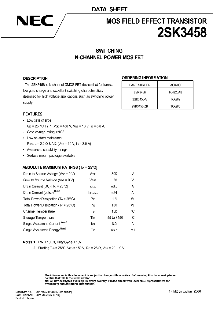 2SK3458_488578.PDF Datasheet