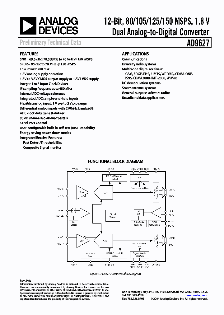 AD9627BCPZ-125_492704.PDF Datasheet