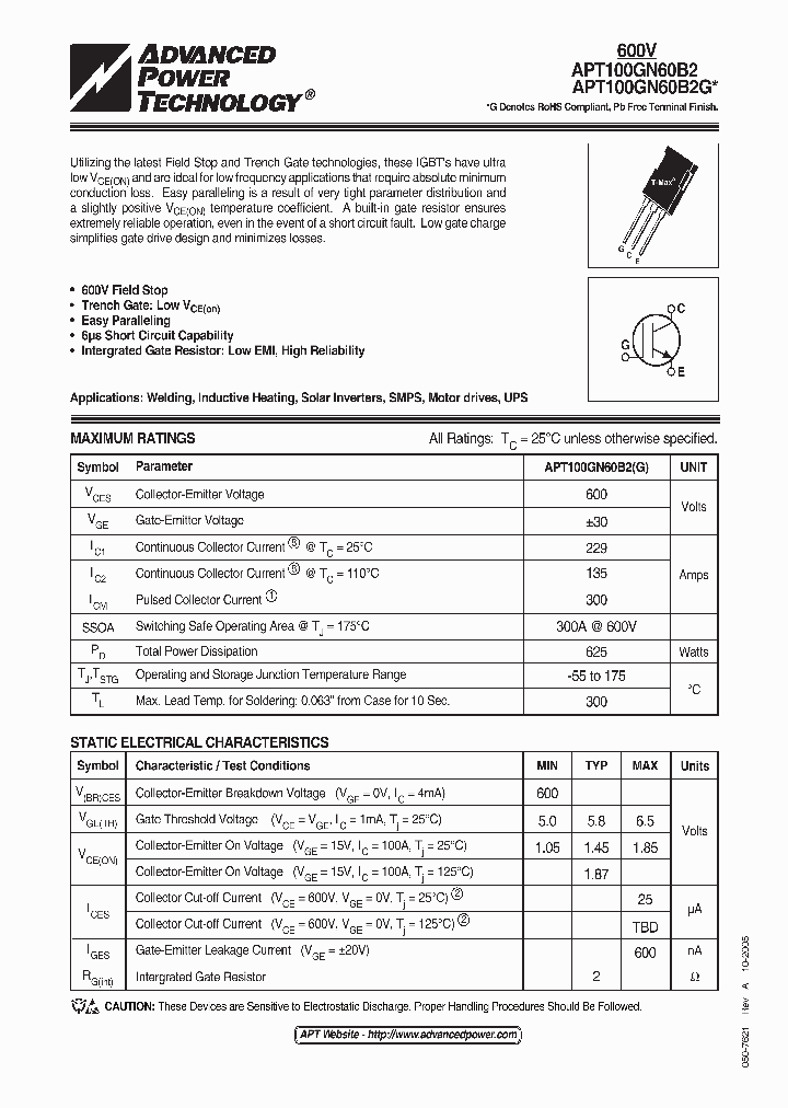 APT100GN60B2_501774.PDF Datasheet