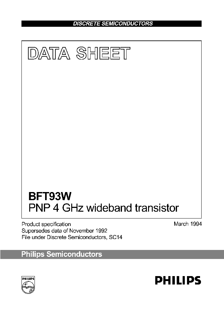 BFT93W_534891.PDF Datasheet