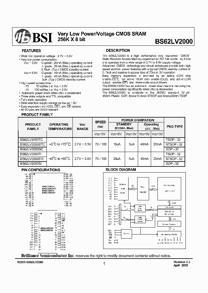 BS62LV2000_558953.PDF Datasheet